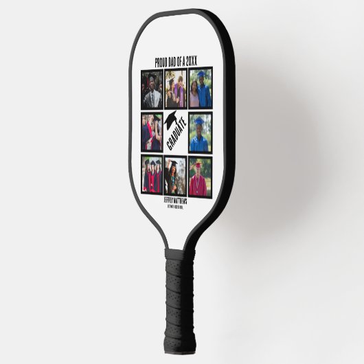 Aangepast proefvader van jaar Afstuderen fotocolla Pickleball Paddle (Links)