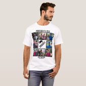 Aangepast proefvader van jaar Afstuderen fotocolla T-shirt (Voorkant volledig)