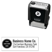 Aangepast professioneel bedrijf Logo Retouradres Zelfinktende Stempel (In situ)