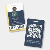 Aangepast professioneel evenement personeels ID-ba Badge (Voor- en achterkant)