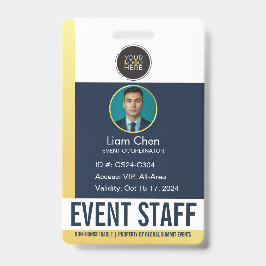 Aangepast professioneel evenement personeels ID-ba Badge