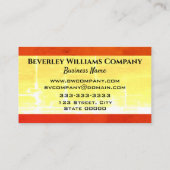 Aangepast, professioneel geel en rood Visitekaartj Visitekaartje (Achterkant)