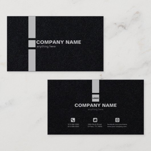 Aangepast professioneel Logo Visitekaartje (Voorkant / Achterkant)