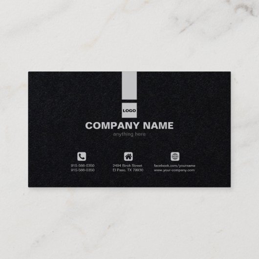 Aangepast professioneel Logo Visitekaartje (Achterkant)