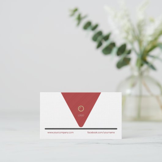 Aangepast professioneel logo Visitekaartje (Staand voorkant)