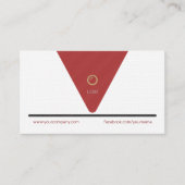 Aangepast professioneel logo Visitekaartje (Voorkant)