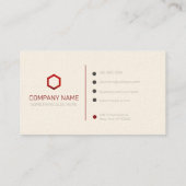 Aangepast professioneel logo Visitekaartje (Achterkant)