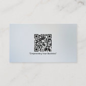 Aangepast Professioneel Modern Minimaal met QR-cod Visitekaartje (Achterkant)