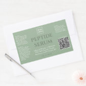 Aangepast Professioneel Peptide Serum Skincare Lab Rechthoekige Sticker (Envelop)