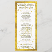 Aangepast programma voor Confetti voor weddenschap Programmakaart (Achterkant)