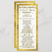 Aangepast programma voor Confetti voor weddenschap Programmakaart (Voorkant / Achterkant)