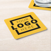 Aangepast promotiemateriaal voor bedrijven met Log Kartonnen Onderzetters (Schuin)