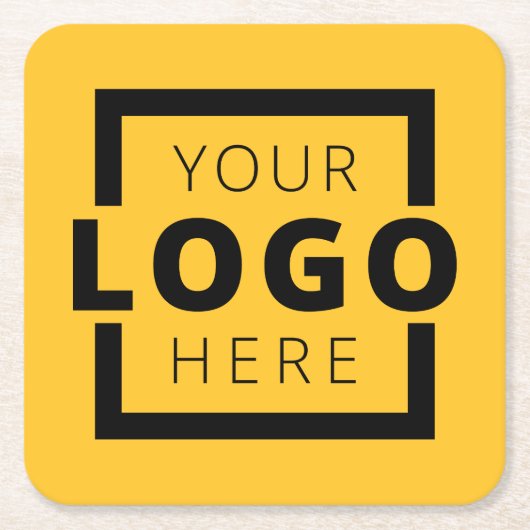 Aangepast promotiemateriaal voor bedrijven met Log Kartonnen Onderzetters (Voorkant)