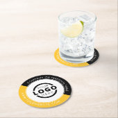 Aangepast promotiemateriaal voor bedrijven met Log Ronde Kartonnen Onderzetter (Insitu)