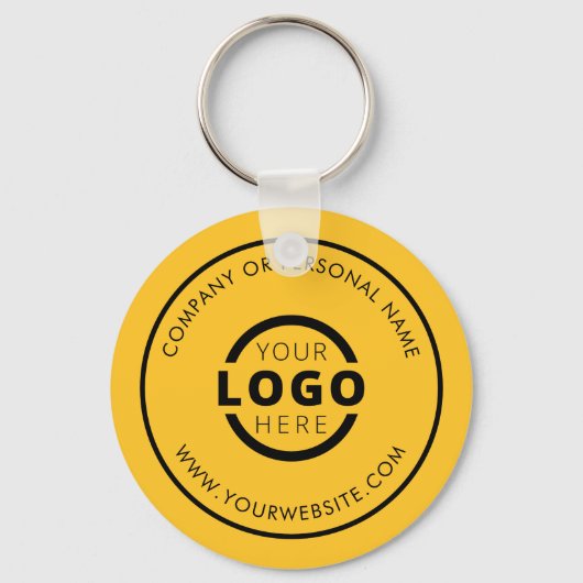 Aangepast promotiemateriaal voor bedrijven met Log Sleutelhanger (Achterkant)