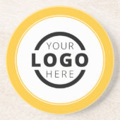 Aangepast promotiemateriaal voor bedrijven met Log Zandsteen Onderzetter (Voorkant)