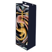 Aangepast promotiemateriaal voor zakelijk merk Mod Wijn Cadeautas (Voorkant Gekanteld)