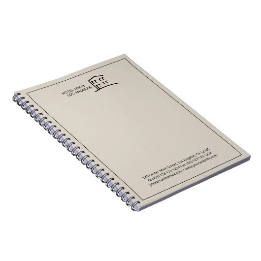 Aangepast promotieNotitieboek voor zakelijke Logo Notitieboek (Rechterzijde)