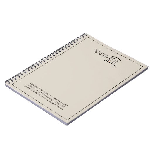 Aangepast promotieNotitieboek voor zakelijke Logo Notitieboek (Linkerzijde)