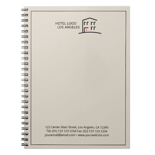 Aangepast promotieNotitieboek voor zakelijke Logo Notitieboek (Voorkant)