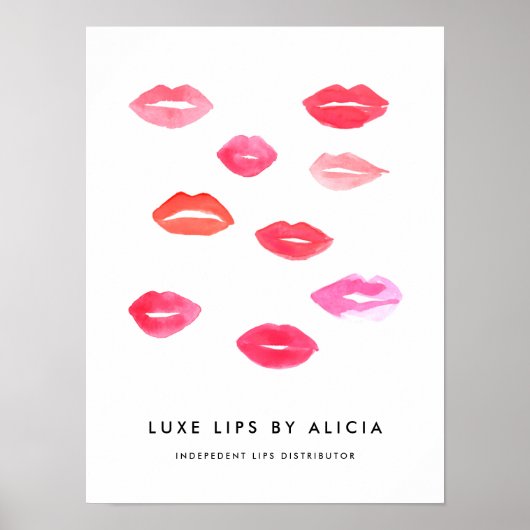 Aangepast promotieteken voor lip-productdistribute poster (Voorkant)
