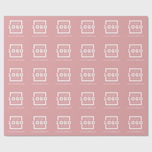 Aangepast promotievak met Logo-merk Roze Cadeaupapier (Vlak)