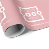 Aangepast promotievak met Logo-merk Roze Cadeaupapier (Rol Hoek)