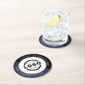 Aangepast promotievak met Logo Ronde Kartonnen Onderzetter (Insitu)