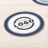 Aangepast promotievak met Logo Ronde Kartonnen Onderzetter (Gebogen)