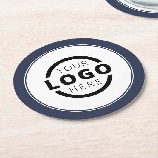 Aangepast promotievak met Logo Ronde Kartonnen Onderzetter (Gebogen)