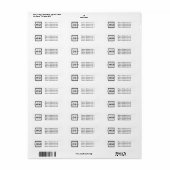 Aangepast promotievak voor zakelijke Logo Etiket (Full Sheet)