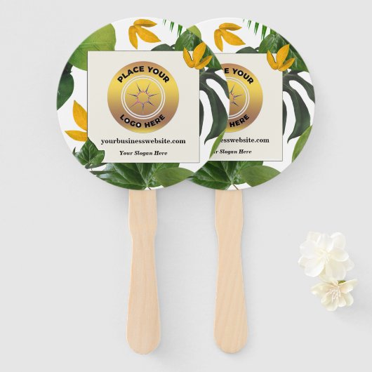 Aangepast promotievak voor zakelijke Logo Handwaaier (Voorkant en achterkant)