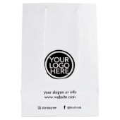 Aangepast promotioneel bedrijfslogo medium cadeauzakje (Achterkant)