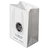 Aangepast promotioneel bedrijfslogo medium cadeauzakje (Achterkant Gekanteld)