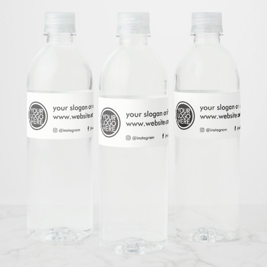 Aangepast promotioneel bedrijfslogo waterfles etiket (Flessen)