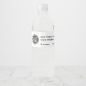 Aangepast promotioneel bedrijfslogo waterfles etiket (Voorkant)
