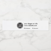 Aangepast promotioneel bedrijfslogo waterfles etiket (Enkel label)