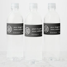 Aangepast promotioneel bedrijfslogo waterfleslabel