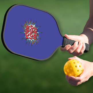 Aangepast promotioneel blauw logo pickleball paddle