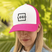 Aangepast promotioneel Logo Uniform roze Trucker Pet