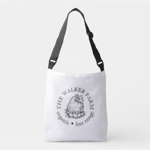Aangepast promotioneel logo voor boerenbedrijf crossbody tas