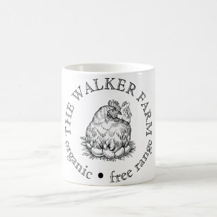 Aangepast promotioneel logo voor boerenbedrijf koffiemok