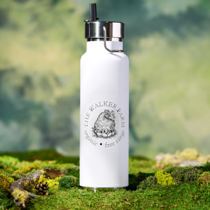 Aangepast promotioneel logo voor boerenbedrijf waterfles
