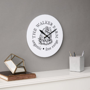 Aangepast promotioneel logo voor boerenbedrijven grote klok