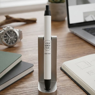 Aangepast promotioneel logo zwarte inkt pen