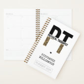 Aangepast PT Fysieke Therapist Cheetah-afdrukken Planner (Display)