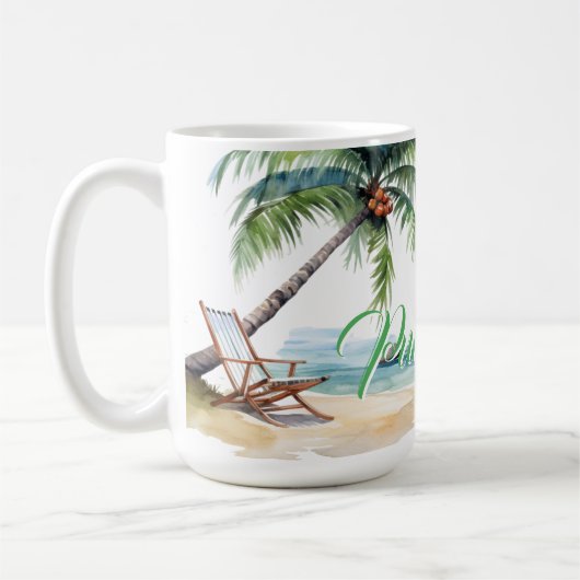 Aangepast Punta Cana Beach-souvenir Koffiemok (Links)