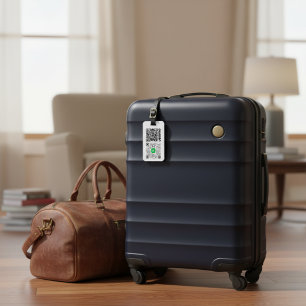 Aangepast QR-code-Bagagelabel Bagagelabel