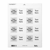 Aangepast QR-etiket Etiket (Full Sheet)