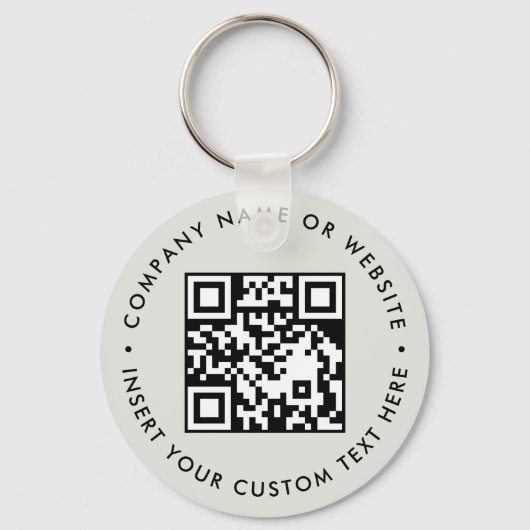 Aangepast QR merkbekendheid Giveaway Design Sleutelhanger (Voorkant)